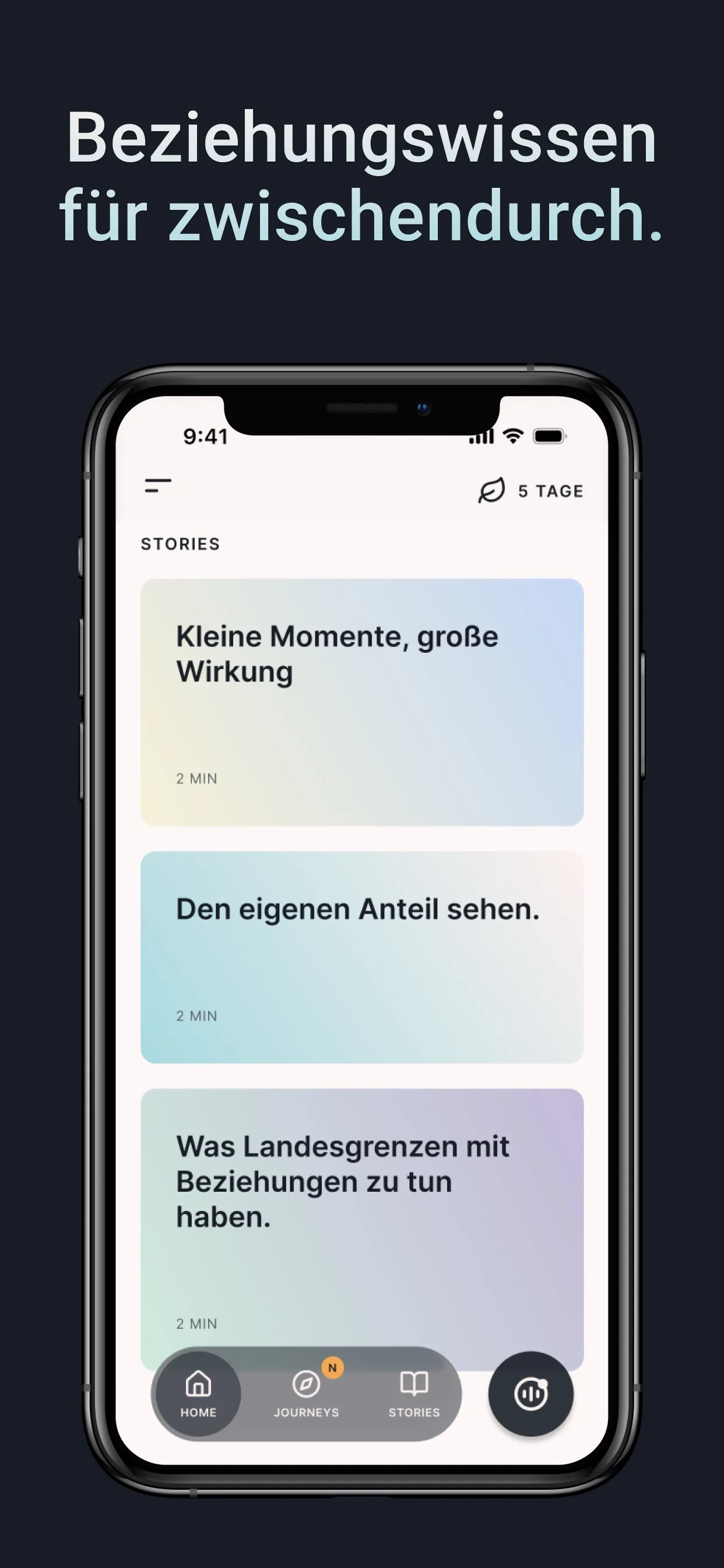 ailloy Stories — short reads with duration labels