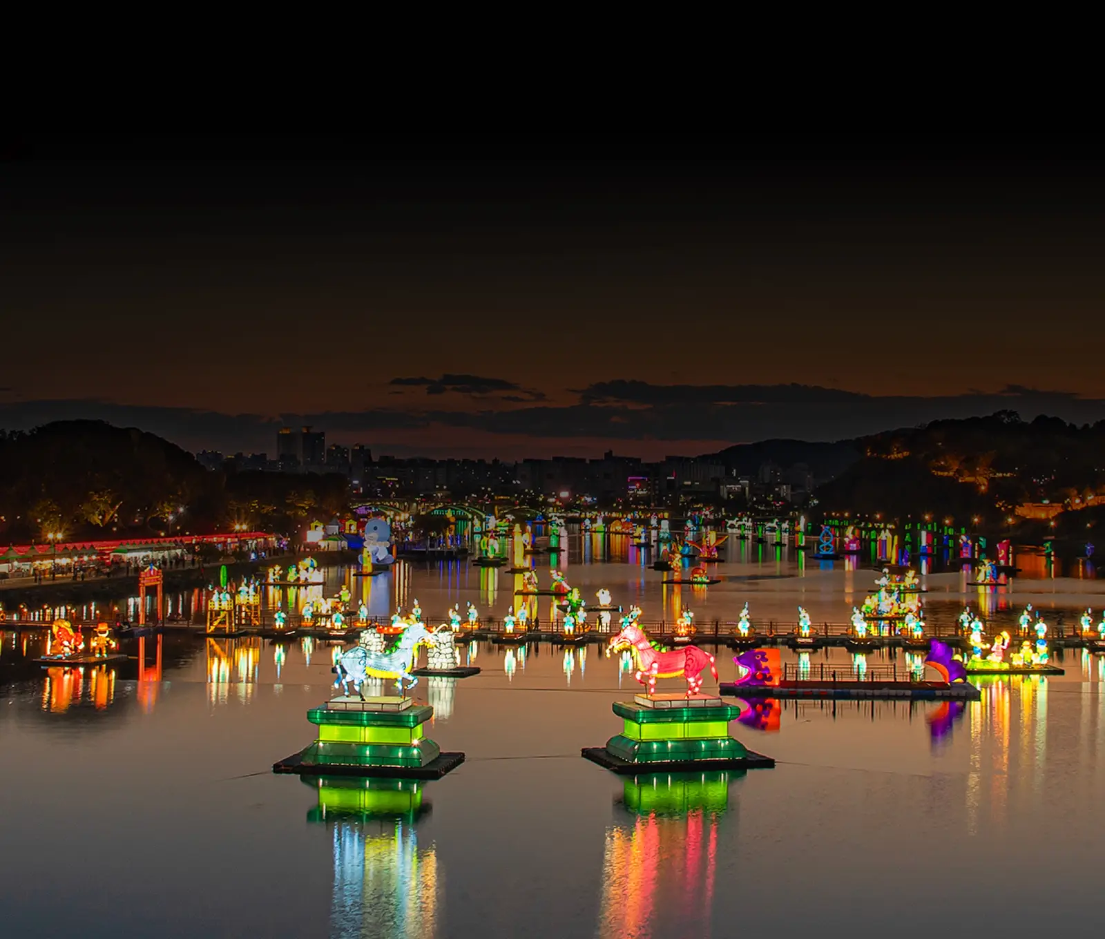 Nam River lantern festival — exit wall