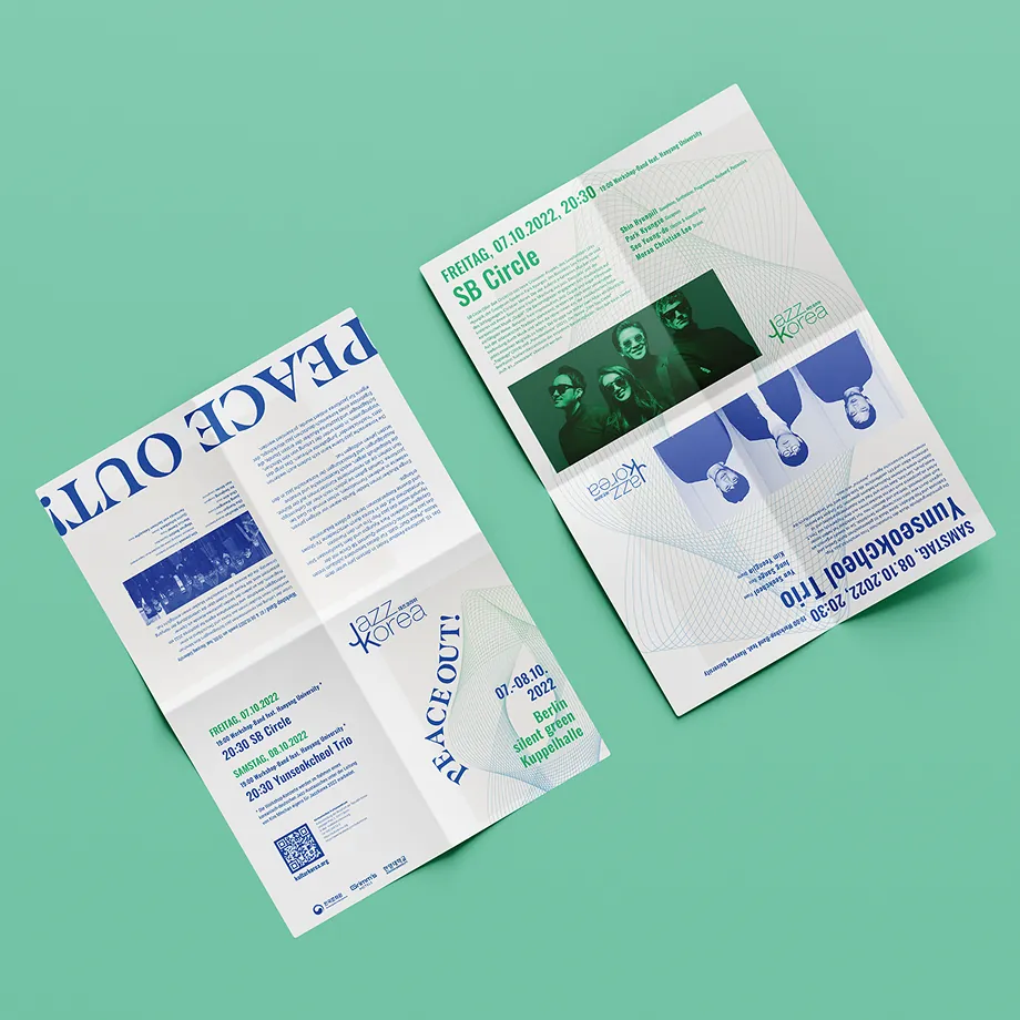 Jazz Korea 2022 — PEACE OUT! print piece